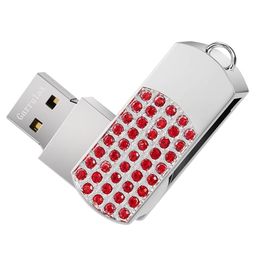 USB Flash Drive, 16GB/32GB/64GB/128GB USB2.0 Rotatable Memory Stick Date Storage Pendrive Thumb Drives U Disk(64GB,Red) - color: Red, size: 64GB