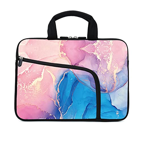 Marble Neoprene Laptop Case - 11.6" to 12.2" Fits MacBook Air, Samsung, Acer, HP, DELL - Two Pockets, Handle, Ultrabook & Chromebook Sleeve - color: Marble