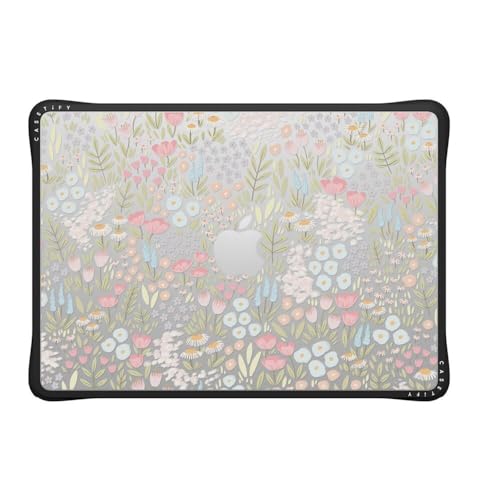 CASETiFY Impact MacBook Air 13.6" (M2-M5) Case [Cushioned Impact Corners/Scratch-Resistant/Anti-Slip Grip] - Eleanor - Clear Black - color: Eleanor, size: MacBook Air 13" (M2 - M5)