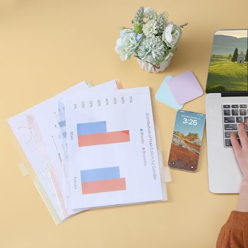 Mr. Pen Binder Dividers with 8-Tab, Pastel Colors, 3 Ring Binder with Tabs and Pockets (Pack of 2) - color: Macaron, size: 16 Pack