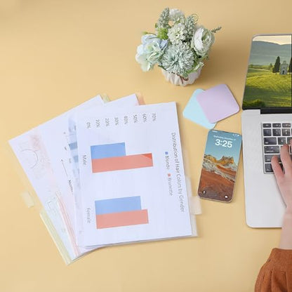 Mr. Pen Binder Dividers with 8-Tab, Pastel Colors, 3 Ring Binder with Tabs and Pockets (Pack of 2) - color: Macaron, size: 16 Pack