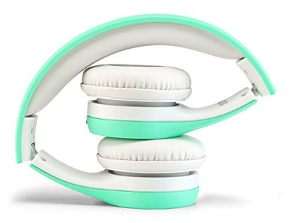 Nenos Kids Headphones Children's Over Ear Computer Volume Limited for Kids Foldable (Mint) - color: Mint