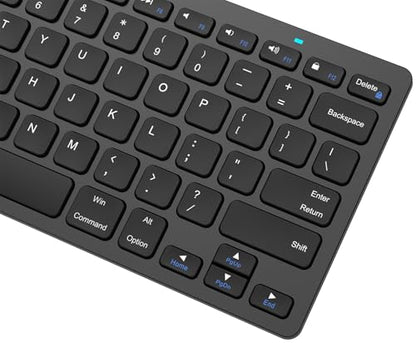 Arteck Ultra-Slim Bluetooth Keyboard Compatible with iPad 10.2-inch/iPad Air/iPad 9.7-inch/iPad Pro/iPad mini, iPhone and Other Bluetooth Enabled Devices Including iOS, Android, Windows, Black