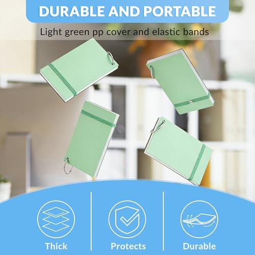 NEEWAY Ruled Index Cards with Ring 3x5 Inches, 200 Count Note Cards Lined, Flash Cards with Rings for Studying, Home and Office (Light Green) - color: Light Green