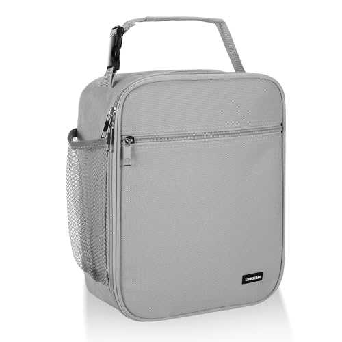 Lovoeo Lunch box Lunch bag for men women Insulated Lunchbox Lunch bags for Work Picnic Travel (Light grey) - color: Light grey