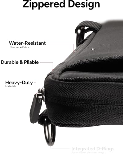 ZAGG 11+ Protective Laptop Sleeve with Pouch – Fits 11-13 Inch Tablets, Chromebooks, and Laptops, Water-Resistant Neoprene Case with ID Holder and Zippered Pocket - style: 11+ Laptop Sleeve with Pouch