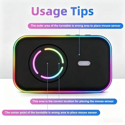 Ultra Slim Silent Mouse Mover Jiggler, USB-C Plug & Play, 100% Undetectable with Custom Timer & RGB LED Light, Realistic Movement Prevents Screen Lock, Ideal for WFH, Office, Home and Travel(Black3) - color: Black3