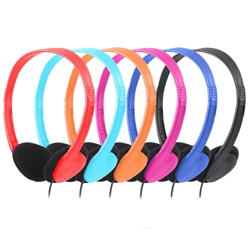 CN-Outlet Kids Headphones Bulk 12 Pack Multi Colors for School Classroom Students Teens Children Gift and Adult (12 Mixed) - color: 12 Pack