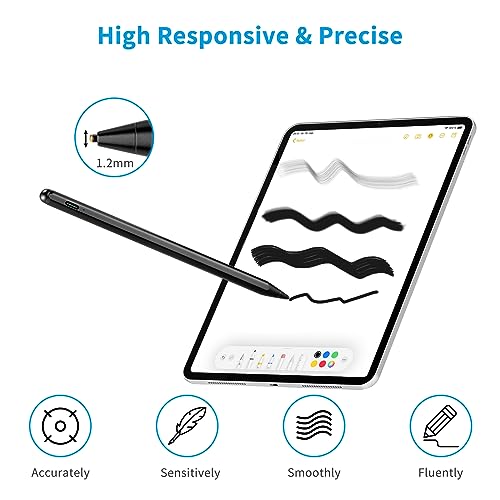 Stylus Pen for Samsung A7/A8/A9/A11+ Tablet Pencil,Good for Drawing and Writing Sketch Pencil for A7/A8/A9/A11+ Tablet Pen Stylus,Black - color: Black