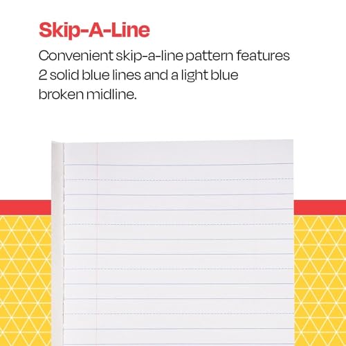 School Smart - 85298 Skip-A-Line Composition Book - Grade 1 - 9 3/4 x 7 3/4 - Green - 50 Sheets - 100 Pages - size: 50 Sheets/100 Pages - Grade 1