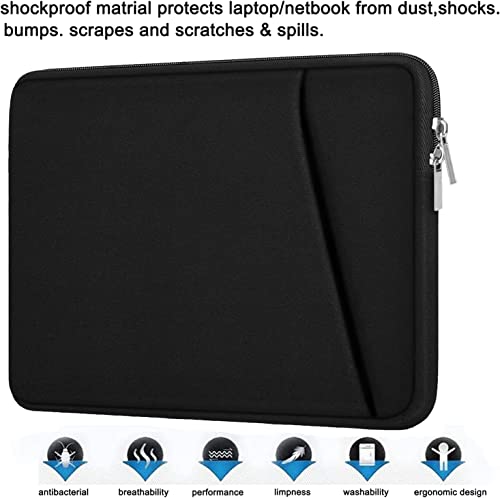 Laptop Sleeve Case 13 Inch, Upgrade 14 inch Laptop Cover for Apple MacBook Pro 2022, Durable Notebook Cover Shockproof Protective Bag Compatible with MacBook Air/Pro Retina 13.3 Inch, Black - color: Black, size: 13.3 inch