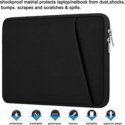 Laptop Sleeve Case 13 Inch, Upgrade 14 inch Laptop Cover for Apple MacBook Pro 2022, Durable Notebook Cover Shockproof Protective Bag Compatible with MacBook Air/Pro Retina 13.3 Inch, Black - color: Black, size: 13.3 inch