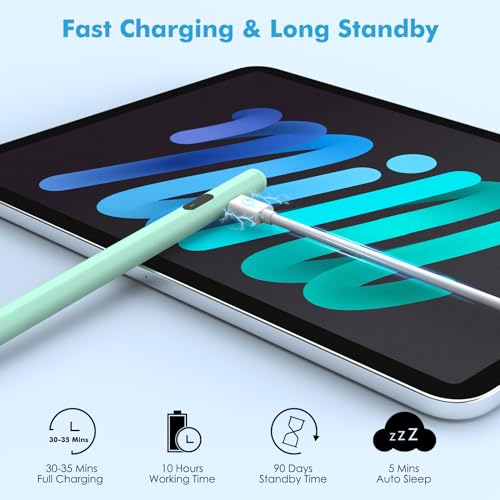 MoKo Universal Capacitive Stylus Pencil for Touch Screen, Green - color: Green