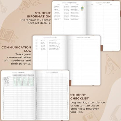 Clever Fox Teacher Planner, School & Homeschool Book, B5 Size Rose Gold | Undated, 7x10, lay-flat binding, heavy-duty hardcover, teacher lesson weekly & daily planner, homeschool supplies - color: Rose Gold, size: Smaller than A4 (7″ x 10″)