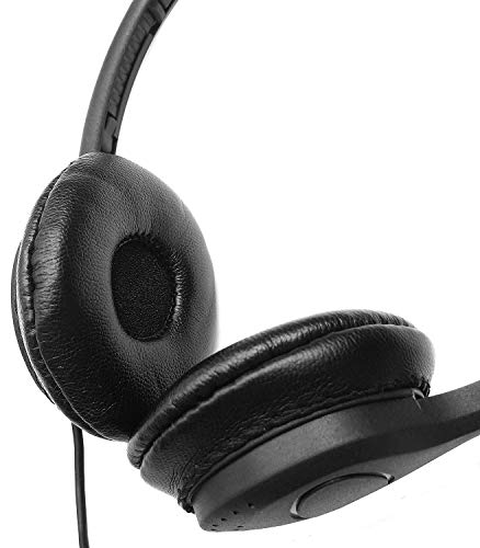 SmithOutlet Headphones Bulk 100-Pack | for Classroom School Students K-12 | On-Ear Wired | Compatible with Chromebook, Computer, Laptop | Black Color Part SG-313-100