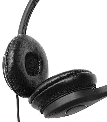SmithOutlet Headphones Bulk 100-Pack | for Classroom School Students K-12 | On-Ear Wired | Compatible with Chromebook, Computer, Laptop | Black Color Part SG-313-100