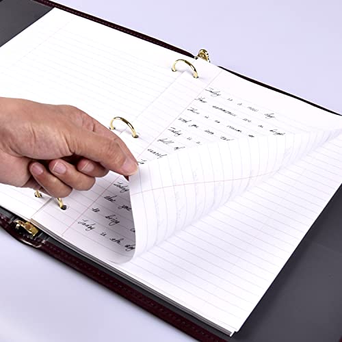Kaisa Loose Leaf Paper Filler Paper 8x10.5 inches, College Ruled, 3-Hole Punched for 3-Ring Binder, 150 Sheets/Pack (3 Pack) F15001C - color: College, size: 3pack
