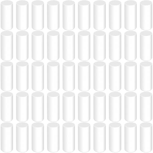 50 Pcs Mechanical Pencil Eraser Refills, White Refill Erasers for Propelling Pencils, Universal Traceless Eraser Replacement for Office Notebook Drafting - color: White,50pcs,11.6x4.5mm