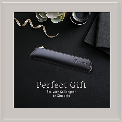Graph 1000 for Pro Mechanical Drafting Pencil Set (0.3mm / 0.4mm / 0.5mm / 0.7mm / 0.9mm), qullity original Black slim pen case - size: Set (0.3 mm / 0.4 mm / 0.5 mm / 0.7 mm / 0.9 mm)