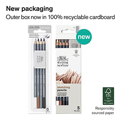 Winsor & Newton Studio Collection 아티스트 연필, 스케치 연필, 5개 세트 - style: 스케치 연필 5개