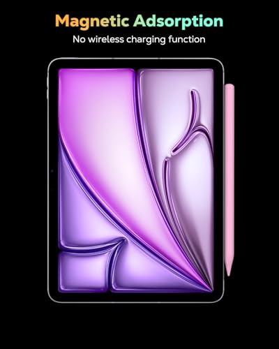 MoKo Pencil for iPad (A16) 11th 10th Gen, Stylus Pen for 2018-2026 Apple iPad 11/10/9/8/7/6/A16, Mini 7/6/5, Air M3/M2 11"/13"/5/4/3, Pro M4 13"/12.9"/11" Tilt Sensitivity, USB-C Fast Charging, Pink - color: Pink