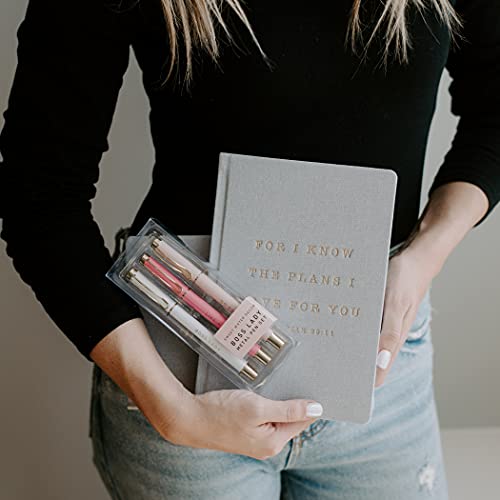 Sweet Water Decor Cute For I Know The Plans I Have For You Journal - Religious Journal for Church Notes and Bible Study Notes - Fabric Journal with Ribbon Bookmark - style: For I Know The Plans I Have For You