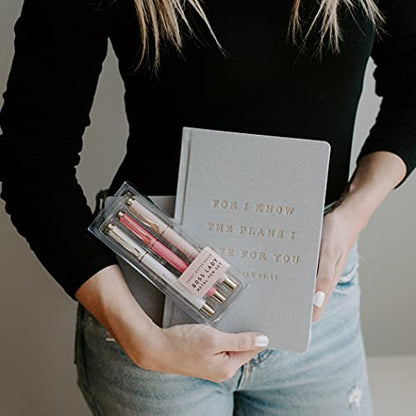 Sweet Water Decor Cute For I Know The Plans I Have For You Journal - Religious Journal for Church Notes and Bible Study Notes - Fabric Journal with Ribbon Bookmark - style: For I Know The Plans I Have For You
