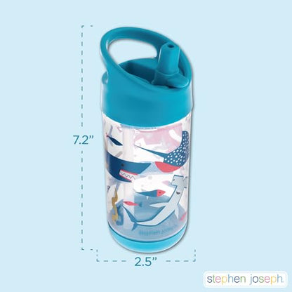 Stephen Joseph, Kids Flip Top Water Bottle, 10 oz Tritan BPA Free, Water Bottle for Girls & Boys, Back to School Flip Top Bottle, Rainbows - color: Rainbow