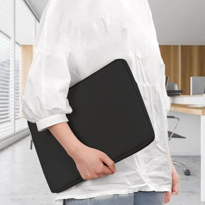 RiToEasysports Tablet Travel Bag, Portable Tablet Carrying Cases Water Proof Neoprene Foam Laptop Bag with Zip for Laptop Notebook Black - size: 15.6 Inch