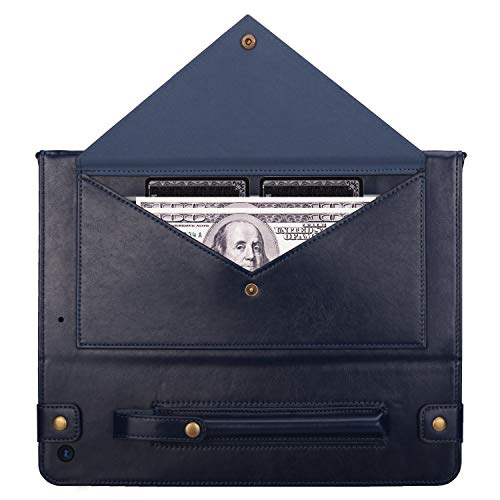 Lightweight Folio Stand Crossbody Wallet Case for iPad Mini 7.9" Series, iPad Mini 4/5 - Soft Protective Cover with Pencil Holder, Hand & Shoulder Straps, Navy - color: 01 Navy, size: iPad Mini 5/4/3/2/1 7.9"