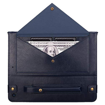 Lightweight Folio Stand Crossbody Wallet Case for iPad Mini 7.9" Series, iPad Mini 4/5 - Soft Protective Cover with Pencil Holder, Hand & Shoulder Straps, Navy - color: 01 Navy, size: iPad Mini 5/4/3/2/1 7.9"