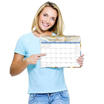 Lbylyhxc 2026 Calendar - Includes January 2026 to June 2027-18 Monthly Wall Calendar 2026, 11 x 8.5 Inches.Thick Paper with Julian Dates and Block for New Year and Christmas Presents (wall calendar 2026-2027 veins) - color: wall calendar 2026-2027 veins