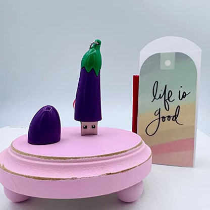 Digital Storage Devices - Picture Storage Stick - Eggplant USB Drive - 16GB USB (Eggplant) - color: Eggplant