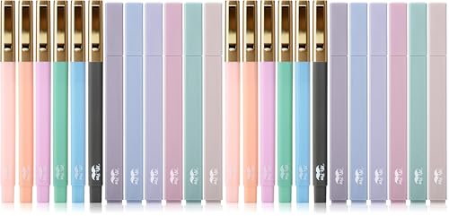 Mr. Pen- Aesthetic Highlighters and Pens No Bleed, 24 Pack, Pastel Color, Black Ink, No Bleed Highlighters for Bibles - color: Pastel, size: 24 Pack