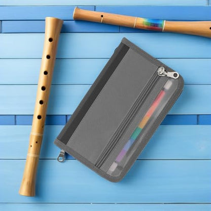B6 Zipper Accordion File Folder with 13 Pockets, Expanding Vertical Document Organizer for Office and School Filing, Multi-Layer Paper Divider, Portable Document Binder