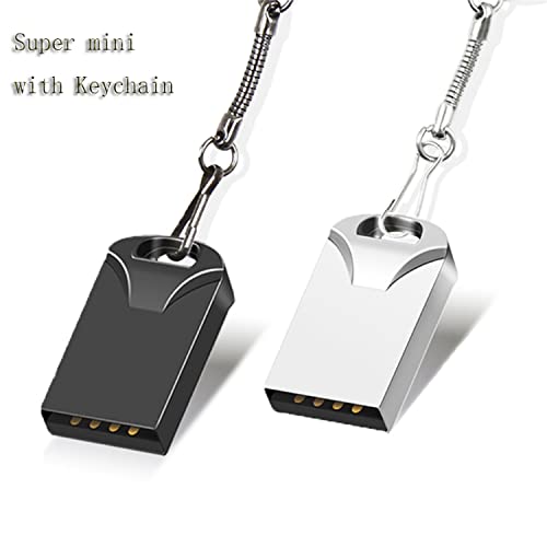 Super Mini USB Flash Drives Memory Sticks Pendrives Jumpdrive Thumb Drive with Waterproof Dustproof Shockproof (Black 8GB) - color: Black 8GB