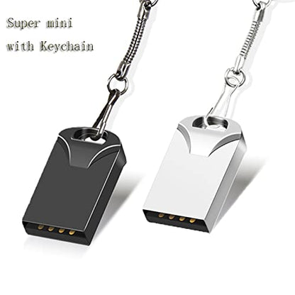 Super Mini USB Flash Drives Memory Sticks Pendrives Jumpdrive Thumb Drive with Waterproof Dustproof Shockproof (Black 8GB) - color: Black 8GB