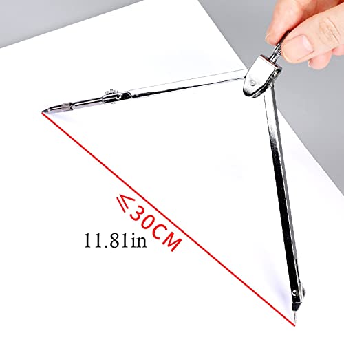 LUNIZ Drawing Compass Geometry Precision Tools Math Geometry Kit Metal Compass Student Circle Drawing Tools & Storage Box Math Supplies Drafting Tools (Color : C) - color: C