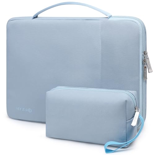 HYZUO 13.3-14 Inch Laptop Sleeve Case Bag for MacBook Pro 14 M5, Pale Blue | for MacBook Pro 14 M5-M1 Pro/Max A3426 A3427 2026-2021, MacBook Air/Pro 13.3, 13.8/13.5 Surface, 13 HP Dell Lenovo ASUS Acer - color: Pale Blue, size: 13.3-14 Inch