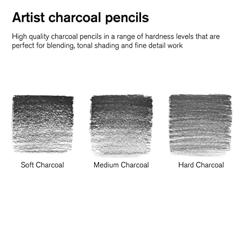 Winsor & Newton Studio Collection, 6개, 차콜 연필 - style: 숯 연필 6개