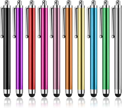 Stylus Pens for Touch Screens, Abiarst High Precision Universal Stylus for iPad iPhone Tablets Samsung Galaxy All Capacitive Touch Screens (10-Pack) - color: Multicolour