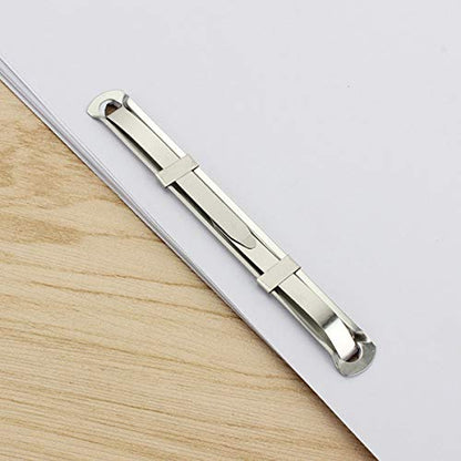 E-outstanding Metal File Fastener 50PCS 2-Hole Prong Paper Fasteners Metal Binder Clip Loose-Leaf Binding Clamp 8cm