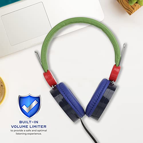 PJ Masks Over The Ear Headphones HP1-01057 | Soft and Cushioned Ear Pieces to Fit Any Size, Adjustable Headband Headphones, Great Sound, Volume Limiting Technology - color: PJ Masks