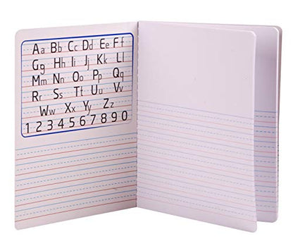 Mintra Primary Composition Notebook, 24 units 6-4 Pack, Blue Cover, 80 Sheets, 7.5in x 9.75in, 1/2 Sheet, Ruled with Drawing Area, Flexible Hardcover Journal, Grades K-2, School & Home Use - color: Primary Ruled, size: 24 units (6-4pks)