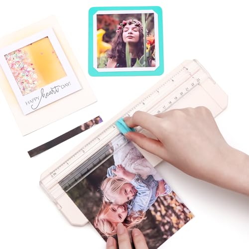 BAOFALI Mini Paper Trimmer with Extending Ruler for Scrapbooking Craft, Paper, Postcards,Coupon, Photos,Label, Cardstock ect Closed Size Approx.26.5x8.5cm/10.4x3.3inch
