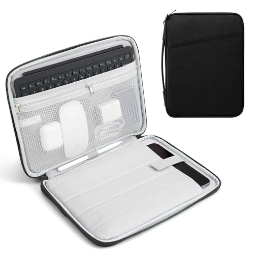 TiMOVO 13" Tablet Sleeve for iPad Air M3 & Galaxy Tab, Black | Protective Bag with Pockets, Fits iPad Pro 13"/12.9", Galaxy Tab S9/S10+/S9 FE+ 12.4", Remarkable Paper Pro 11.8" - color: Black, size: 13 Inch