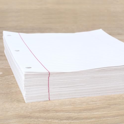 Mead Loose Leaf Paper, Wide Ruled Filler Notebook Paper, 8" x 10-1/2", 400 Sheets, Fits 3-Ring Binder (150036-ECM) - size: Pack of 1, style: 400 Sheets