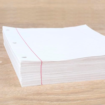 Mead Loose Leaf Paper, Wide Ruled Filler Notebook Paper, 8" x 10-1/2", 400 Sheets, Fits 3-Ring Binder (150036-ECM) - size: Pack of 1, style: 400 Sheets