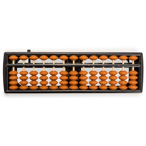 Yellow Mountain Imports Soroban Abacus - 13 Column, 9.7-Inch Professional Japanese Calculator for Mental Math and Montessori Learning - size: 9.7 inch