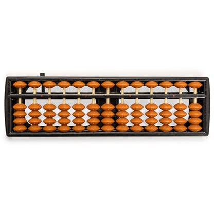 Yellow Mountain Imports Soroban Abacus - 13 Column, 9.7-Inch Professional Japanese Calculator for Mental Math and Montessori Learning - size: 9.7 inch